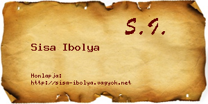 Sisa Ibolya névjegykártya